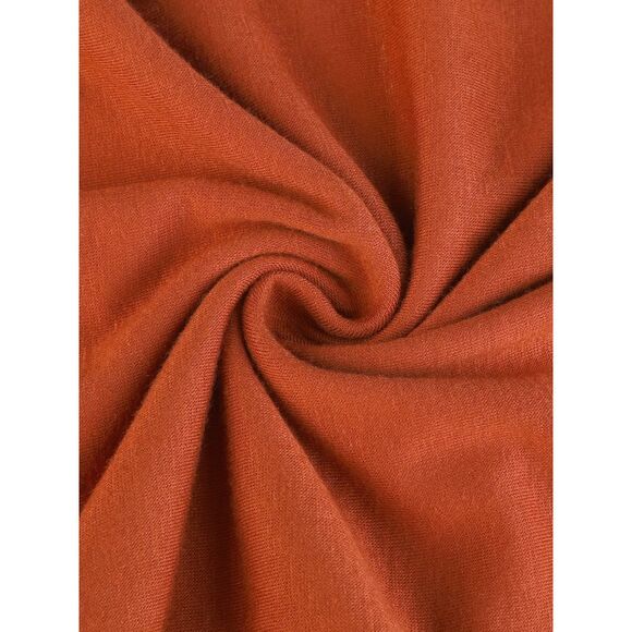 Ruched Drawstring Front Sleeveless Wide Leg Long Jumpsuits Brick Red - Picture 5 of 6